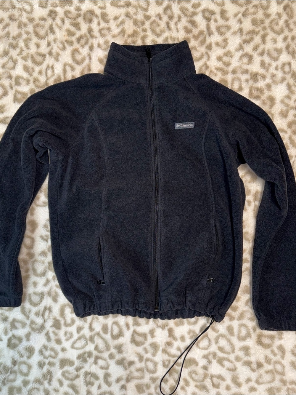 Columbia Womens Black Fleece Zip Jacket